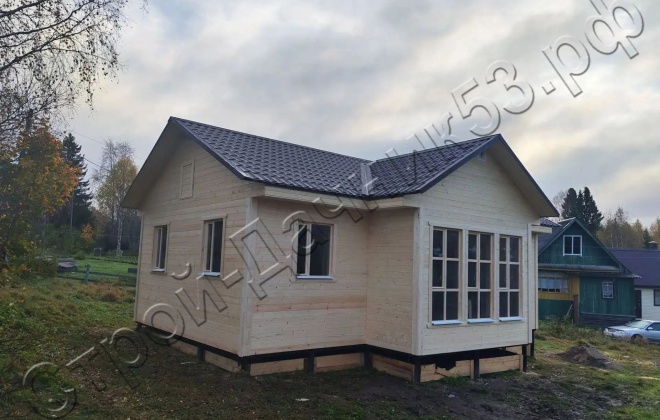 2 каркасный дом д–149, 10x7.5 м, 66 м², республика карелия, пряжинский район, посёлок матросы (6)